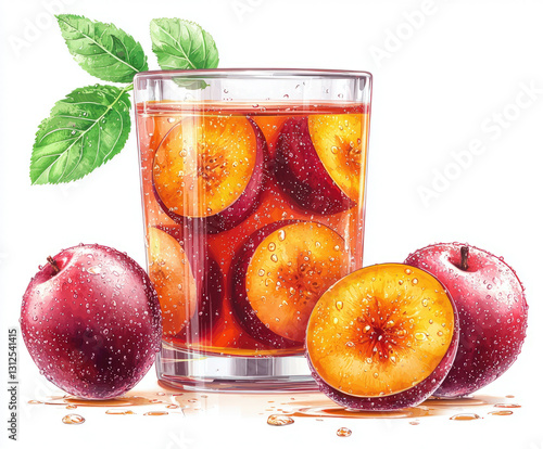 isolated fruit jam