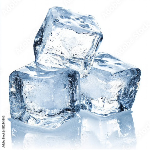 ice cubes isolated