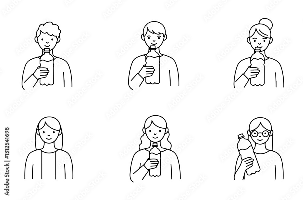 The people drinking water icon is a vector icon that can be easily used and edited in web projects. The people drinking water icon is a vector icon that can be easily used and edited in web projects.