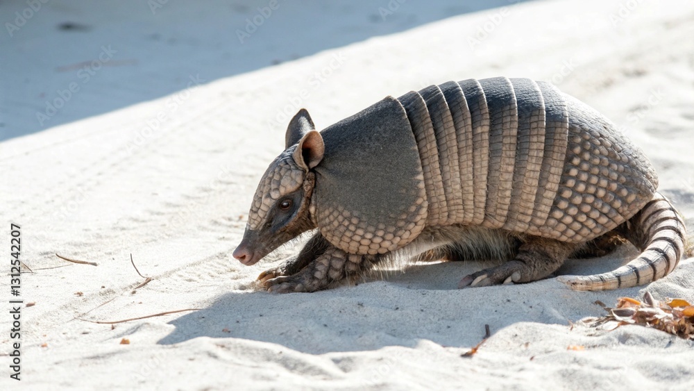 Obraz premium Armadillo On White Background