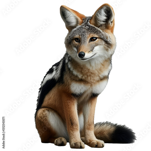 jackal isolated on white background