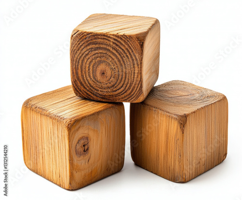 wooden block isolated