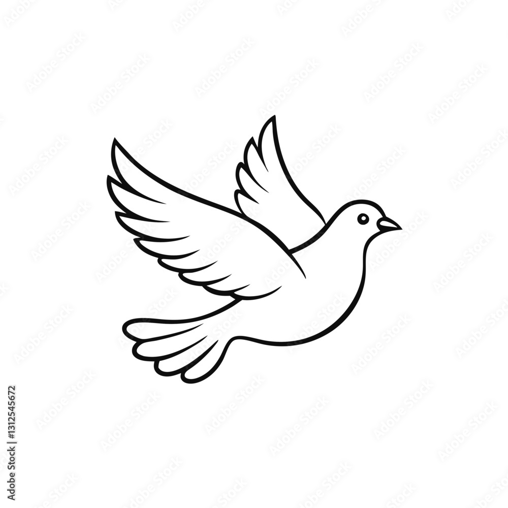 dove of peace vector illustration dove of peace vector illustration