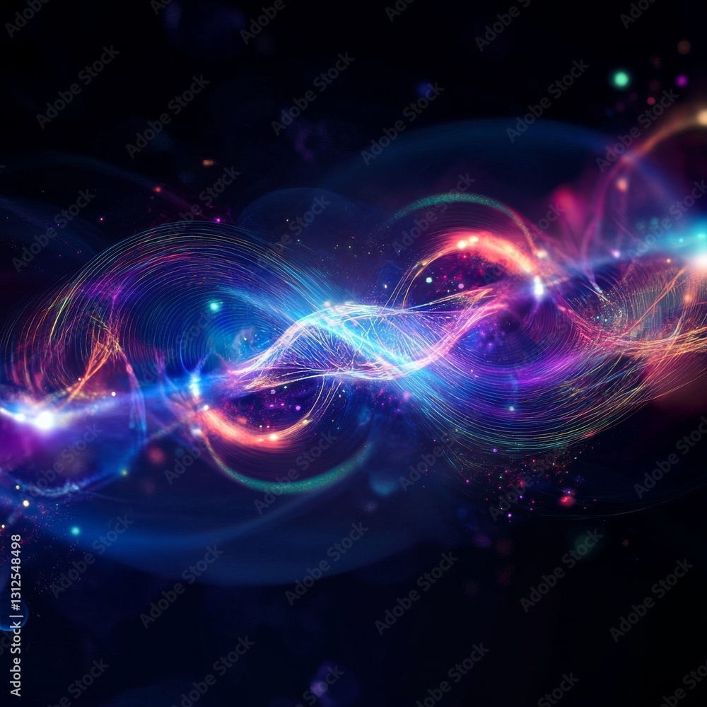Mystic Cosmic Energy Wave in Deep Space: A Mesmerizing Display of Light, Color, and Galactic Motion Mystic Cosmic Energy Wave in Deep Space: A Mesmerizing Display of Light, Color, and Galactic Motion