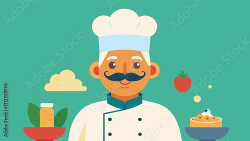 On this weeks episode our aging chef shares their goto recipe for a healthy and nutritious vegetarian curry packed with all the essential flavors.. Vector illustration