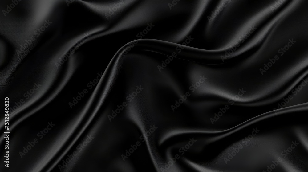 Black Silk Drape Abstract Texture, Smooth Waves, Dark Elegance, 3D Render, Fabric Background, Silk, Texture Silk Black Silk Drape Abstract Texture, Smooth Waves, Dark Elegance, 3D Render, Fabric Background, Silk, Texture Silk
