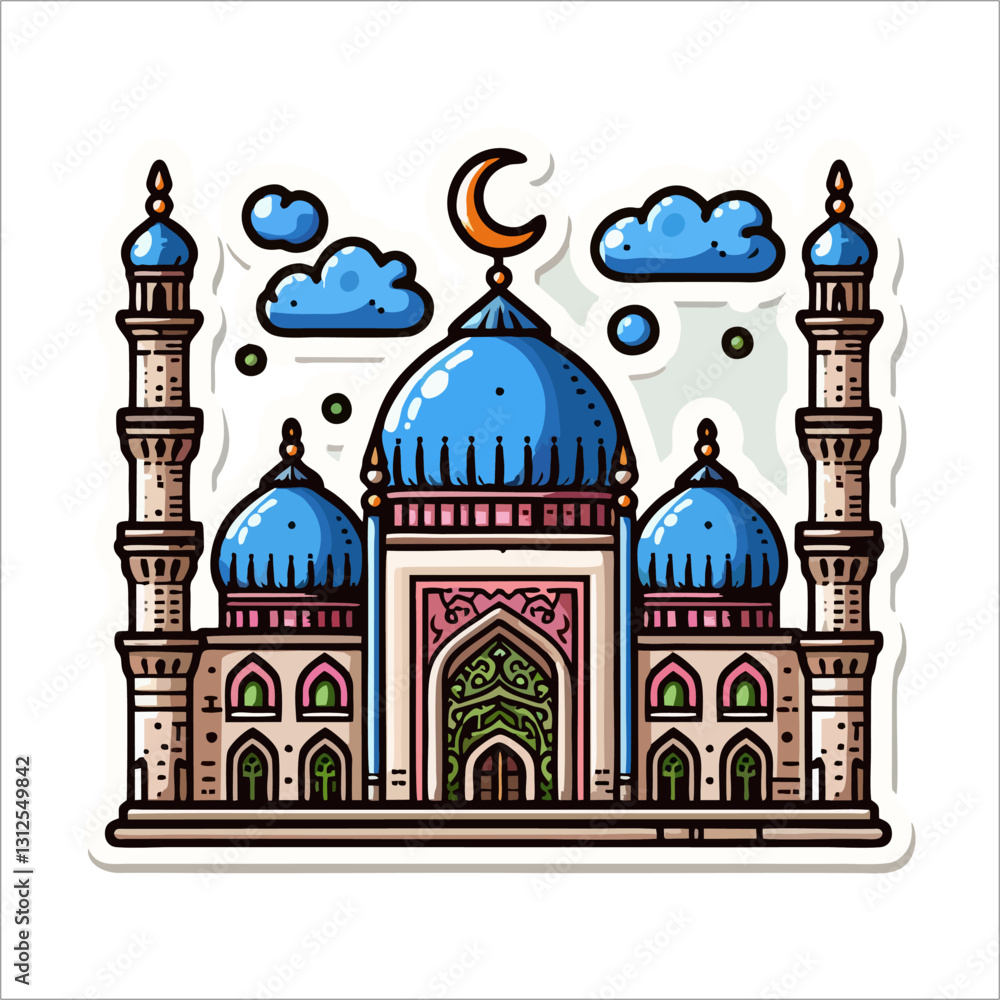 Fototapeta premium Illustration vector design of Mosque