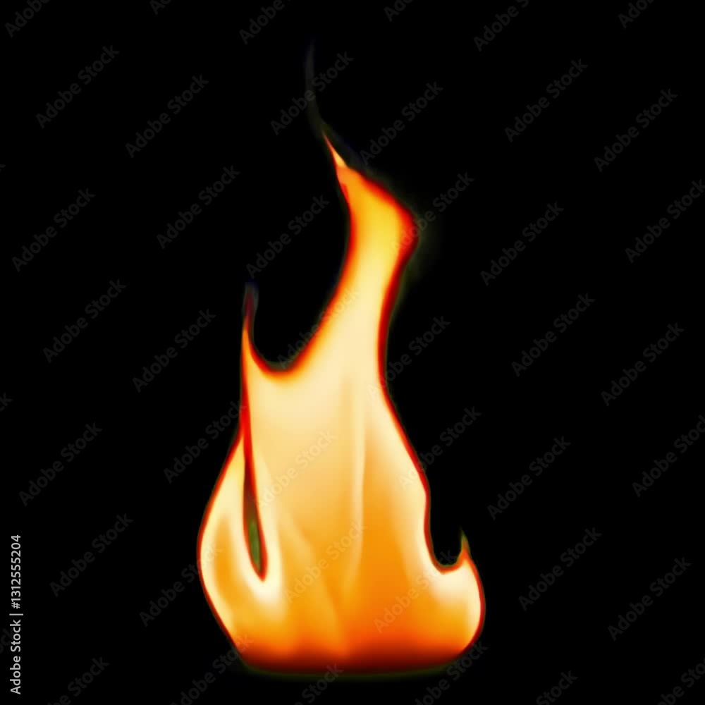 Burning flame isolated asset, transparent 4K video, alpha channel, ProRes 4444 Burning flame isolated asset, transparent 4K video, alpha channel, ProRes 4444