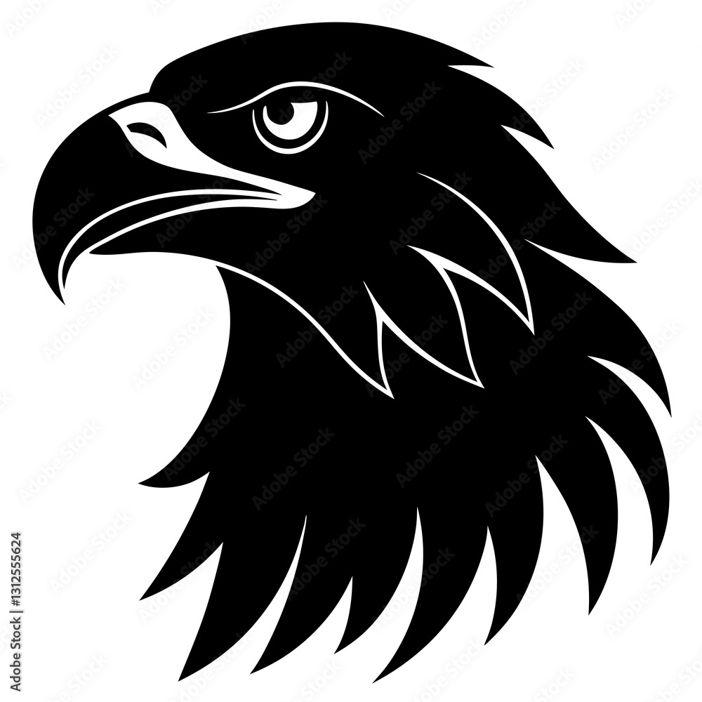 Obraz premium eagle head vector illustration
