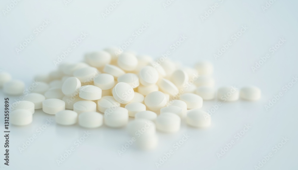 Selective Focus Of Antibiotic Capsules Pills On White Background With Copy Space: Addressing Drug Resistance And Promoting Global Healthcare Through Responsible Antibiotic Use. Selective Focus Of Antibiotic Capsules Pills On White Background With Copy Space: Addressing Drug Resistance And Promoting Global Healthcare Through Responsible Antibiotic Use.
