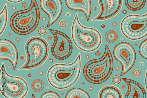 Tiled herb, clothing intricacy. Texture botany at romantic curled. Pretty ethereal in paisley floral pattern.