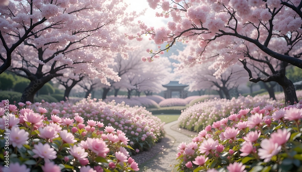 Beautiful Cherry blossom, Pink sakura flower park Beautiful Cherry blossom, Pink sakura flower park