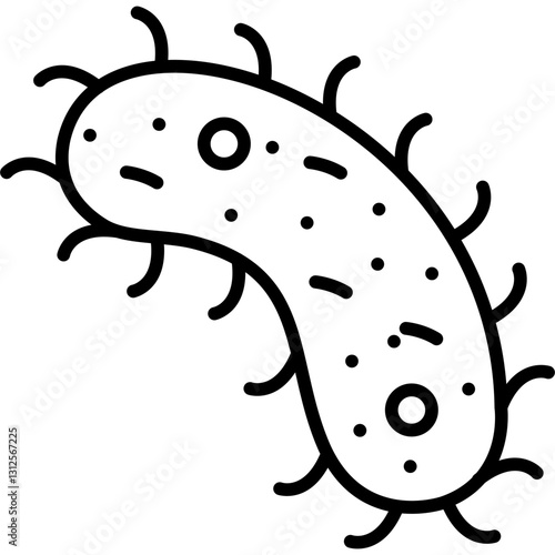 Bacteria Icon Vector Element
