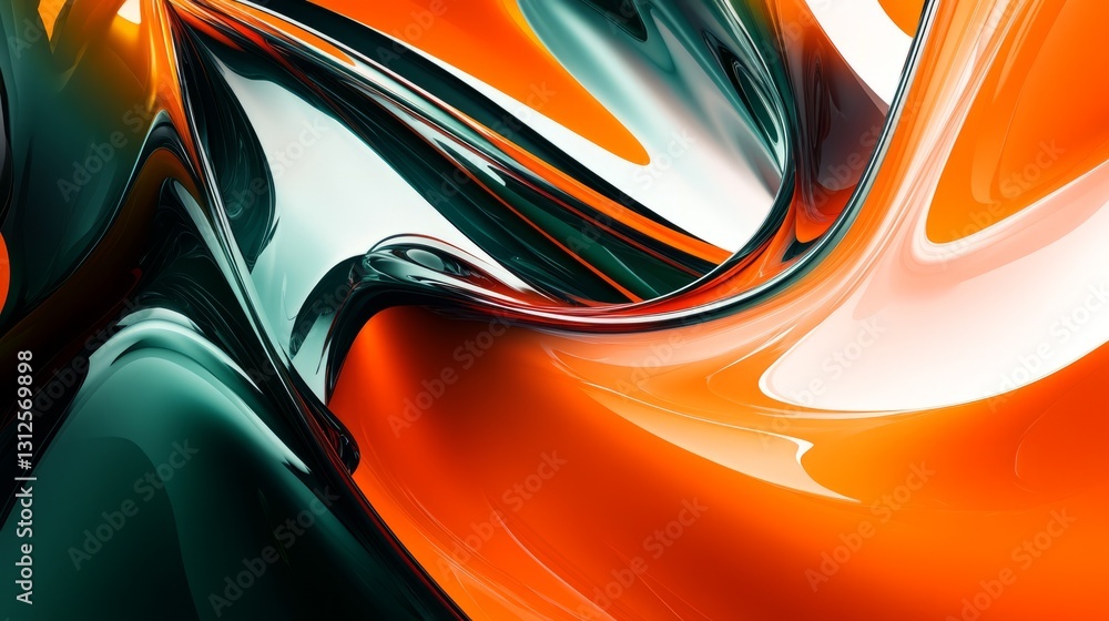 geometric abstract backgrounds with vibrant orange and green tones, high resolution, futuristic and sleek design, artistic and clean, smooth and modern layout geometric abstract backgrounds with vibrant orange and green tones, high resolution, futuristic and sleek design, artistic and clean, smooth and modern layout