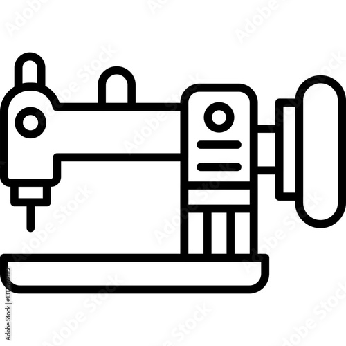 Sewing Machine Icon Vector Element