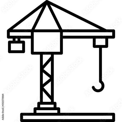 Crane Icon Vector Element