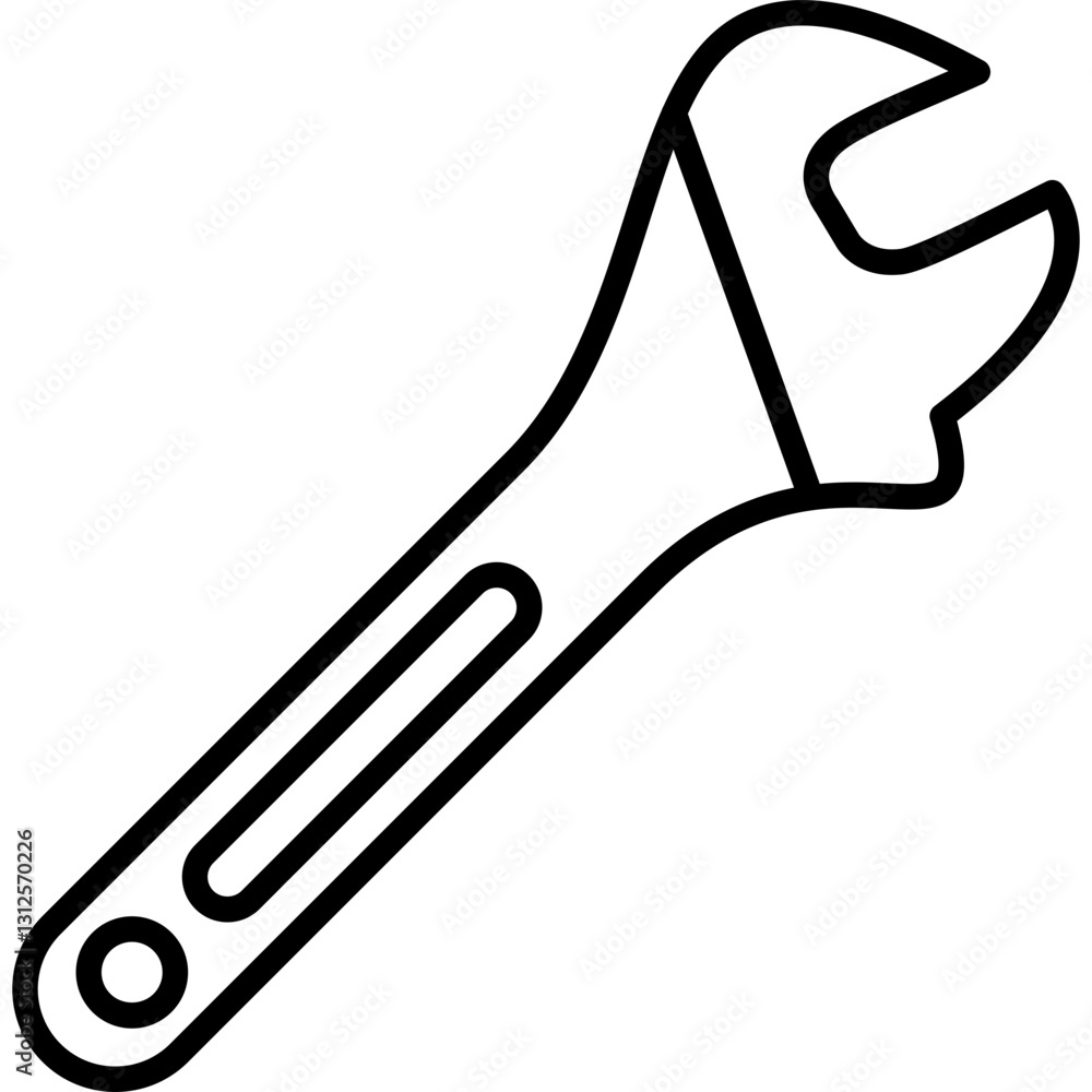Obraz premium Wrench Icon Vector Element