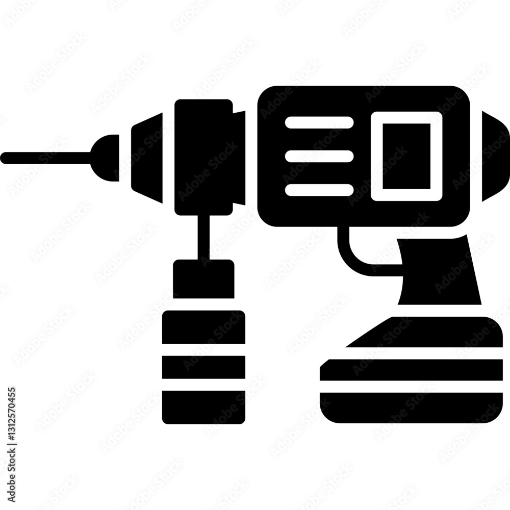Drill Icon Vector Element Drill Icon Vector Element