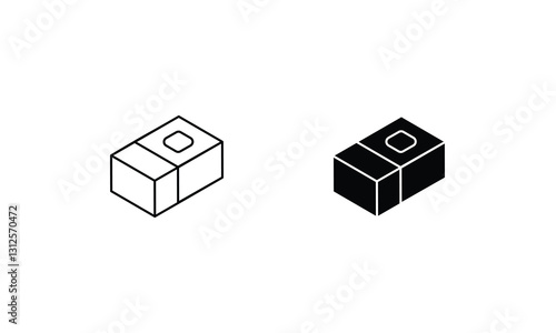 Eraser icons set line and glyph vector stock illustration