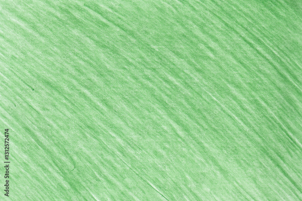 Green pencil hatched texture. Background colored with green pencil.