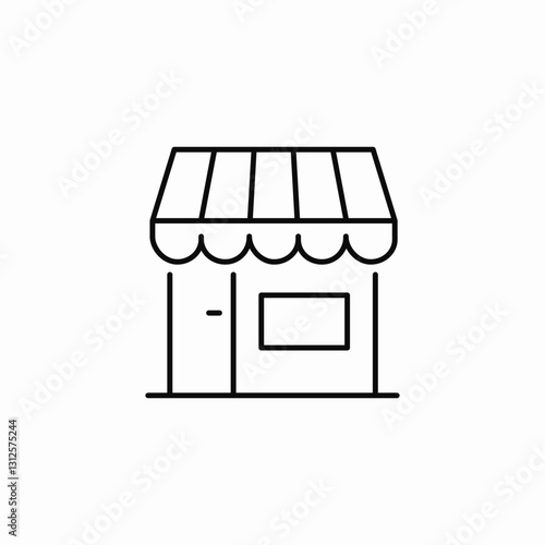 local shop icon sign vector