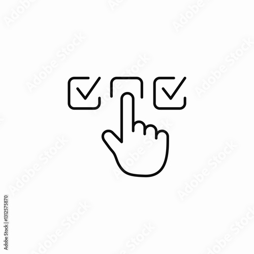 multiple options icon sign vector