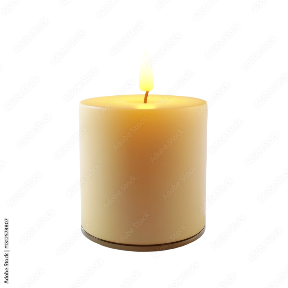 A calming candlelight glows softly creating a peaceful ambiance A calming candlelight glows softly creating a peaceful ambiance