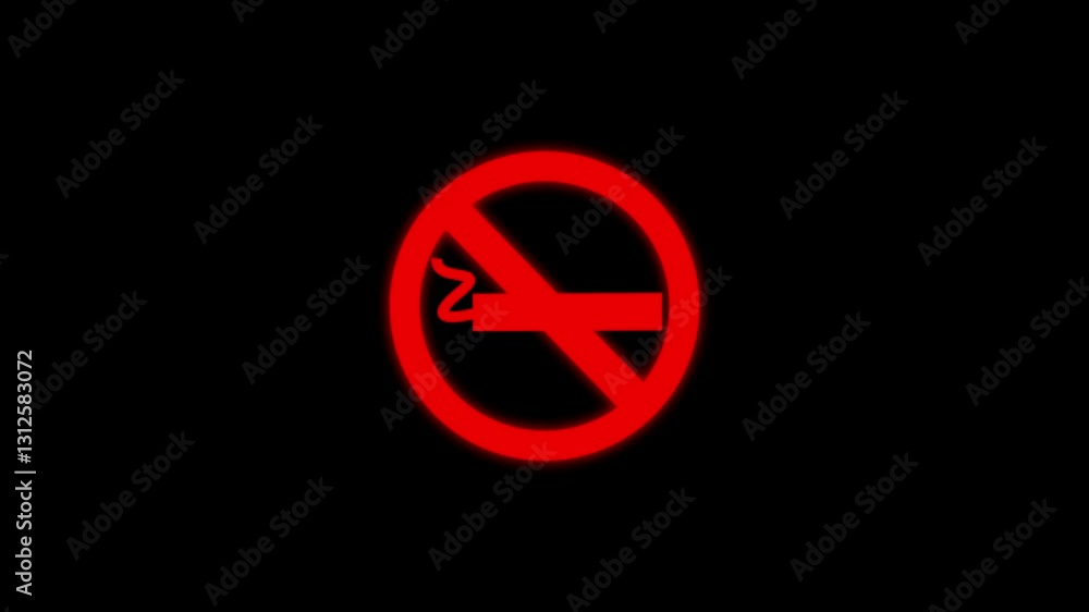 Do not smoke ban circle shape icon white color animation on blue background
Do not smoke ban circle shape icon white color animation on blue background