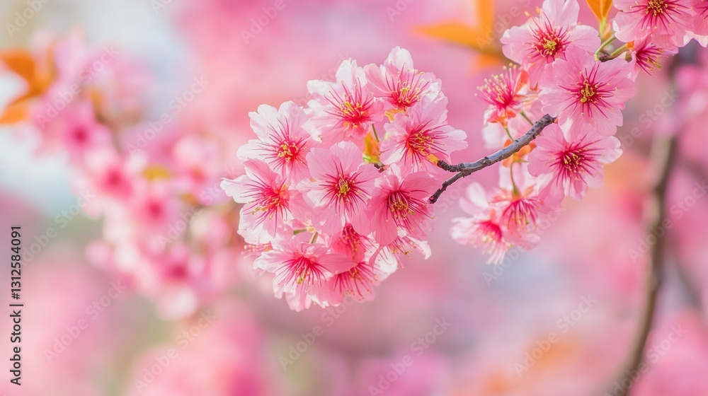 Pink Cherry Blossom Cluster Close-up Macro Photography, Spring Bloom, Delicate Flower, Nature, Soft Focus, Shallow Depth of Field Cherry blossoms, spring flowers Pink Cherry Blossom Cluster Close-up Macro Photography, Spring Bloom, Delicate Flower, Nature, Soft Focus, Shallow Depth of Field Cherry blossoms, spring flowers