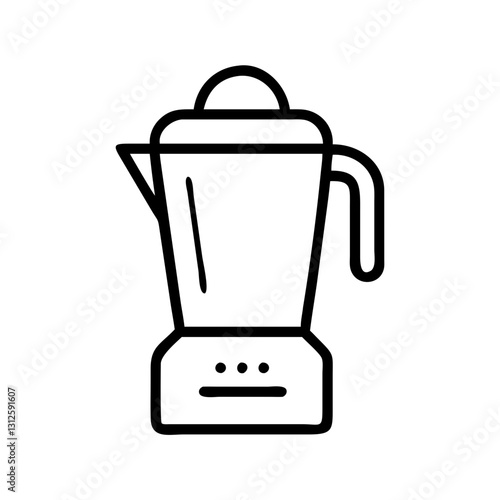 Juicer icon making fresh juice, healthy lifestyle concept