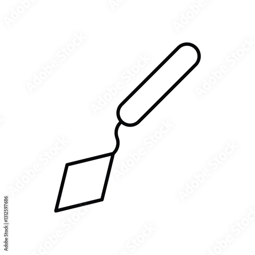 Pallette Knife stock illustration