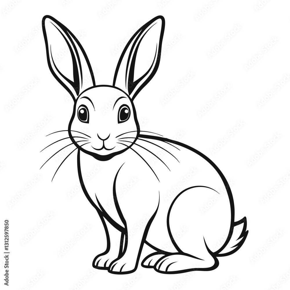 vector illustration of a rabbit vector illustration of a rabbit