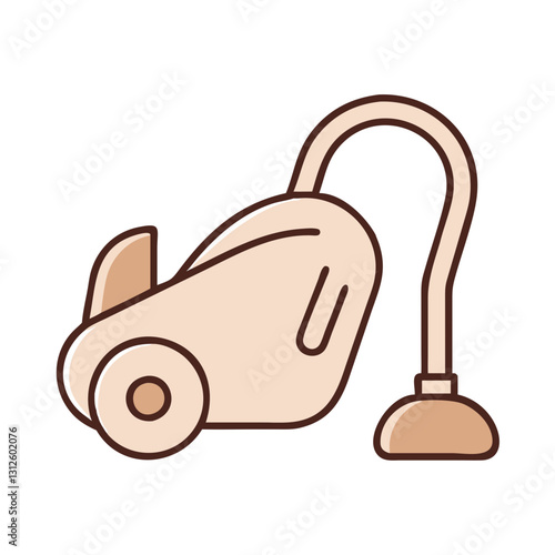 Vacuum cleaner icon in simple style, cleaning concept