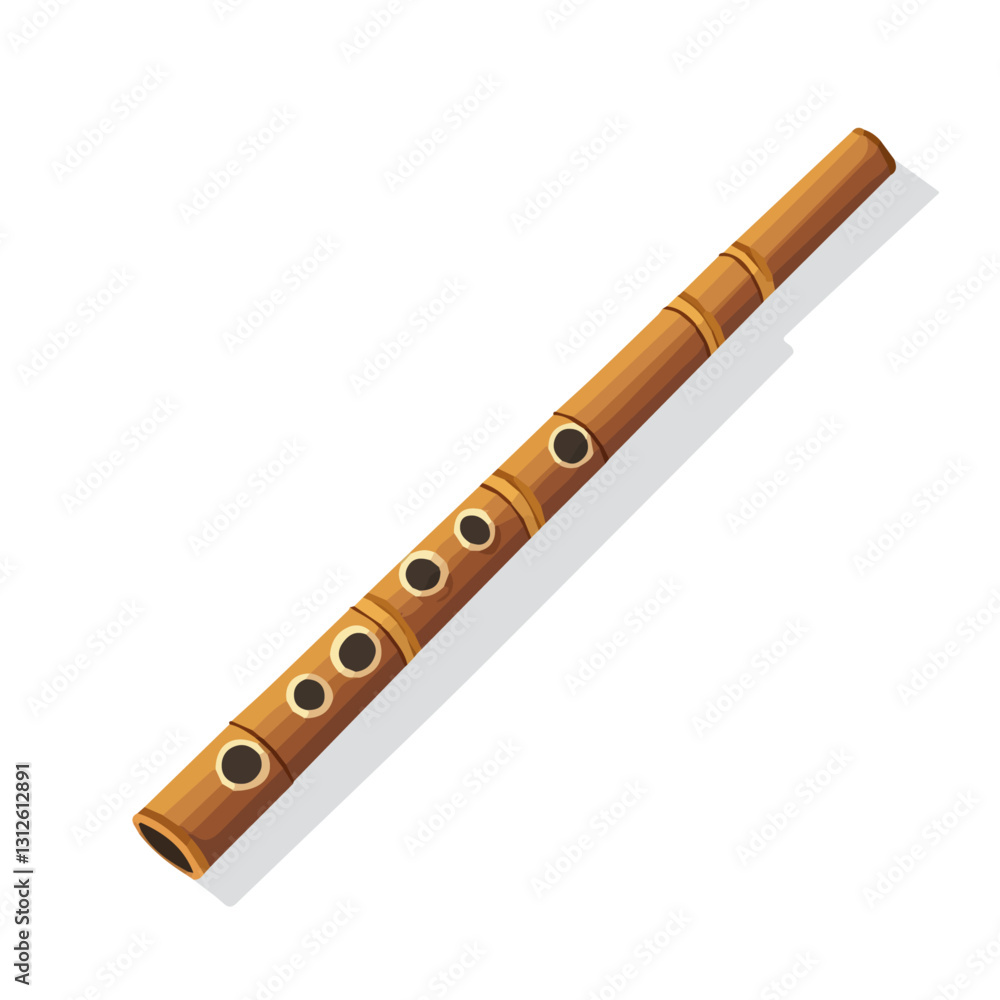 2D flat vector illustration Bamboo flute icon isolated on a white background.
2D flat vector illustration Bamboo flute icon isolated on a white background.
