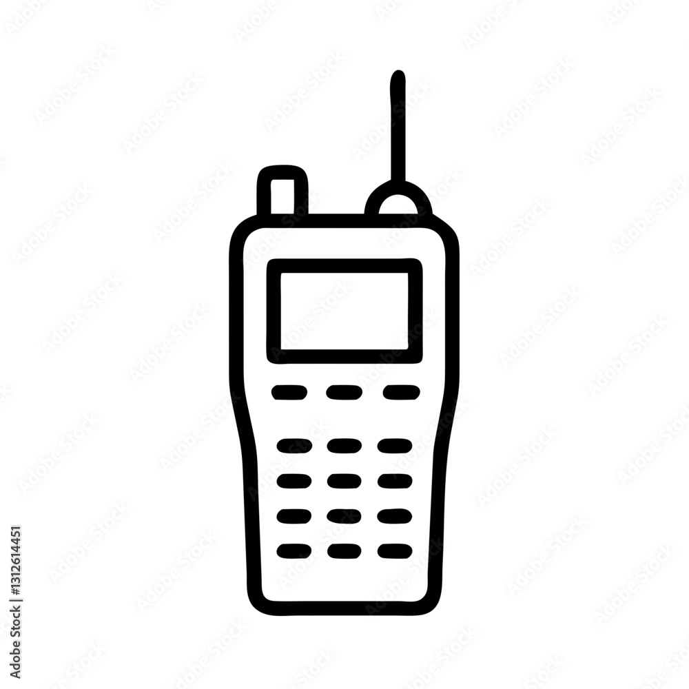 Walkie-talkie icon representing two-way radio communication
Walkie-talkie icon representing two-way radio communication