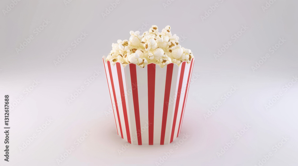 popcorn on whitebackground popcorn on whitebackground