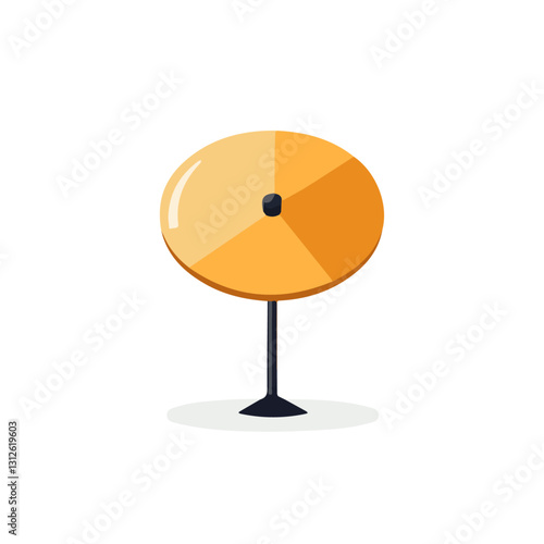 2D flat vector illustration Cymbal Felts icon isolated on a white background.

