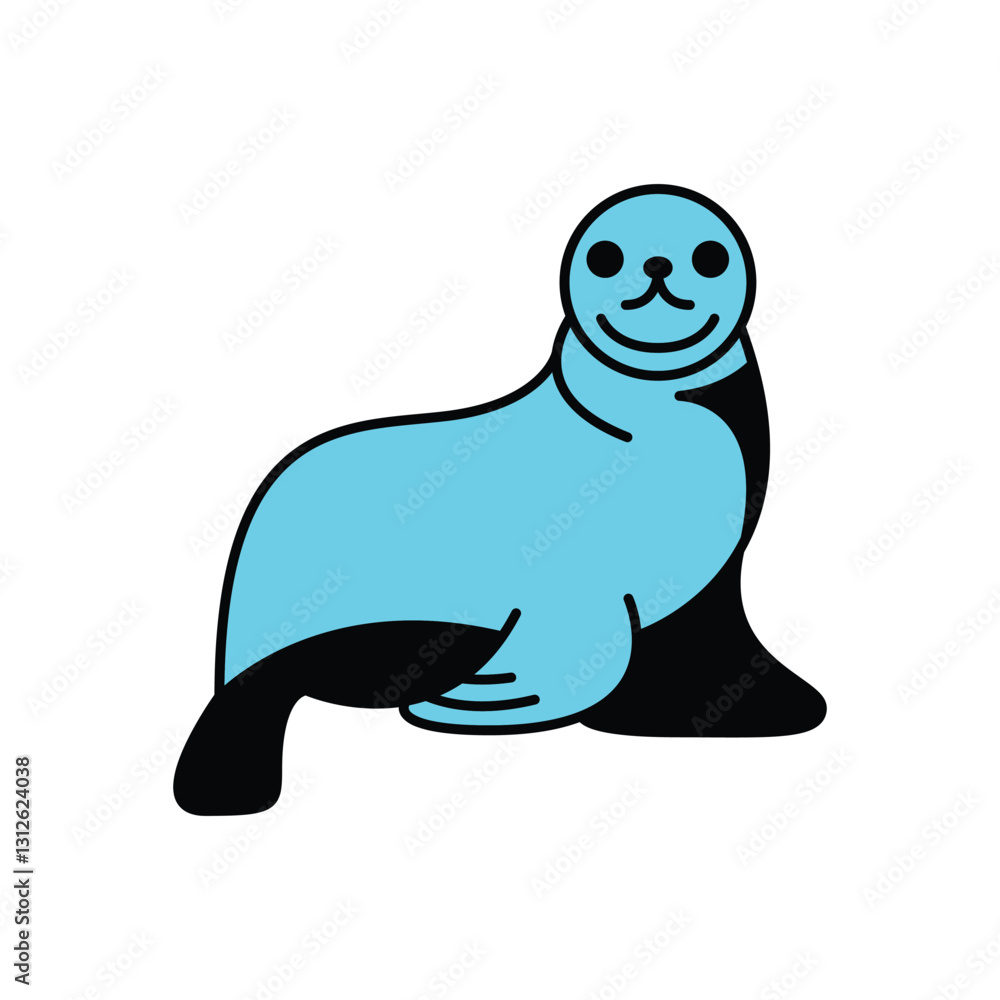 Seals vector illustration modern simple flat design Seals vector illustration modern simple flat design