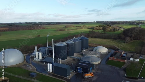Biogas facility in rural Denmark