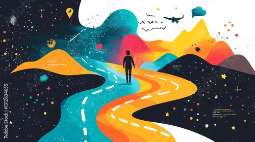 Colorful Business Roadmap: Visualize Success