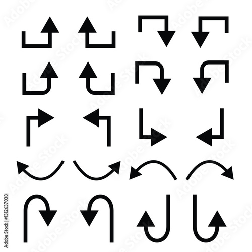 Collection of icon arrow on white background Free Download Collection of icon arrow on white background - GFXLoad
