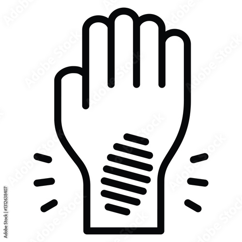 Bruise icon line vector illustration