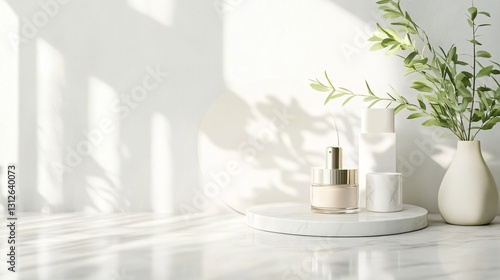 Professional Beauty Cosmetics Flat Lay Mockup