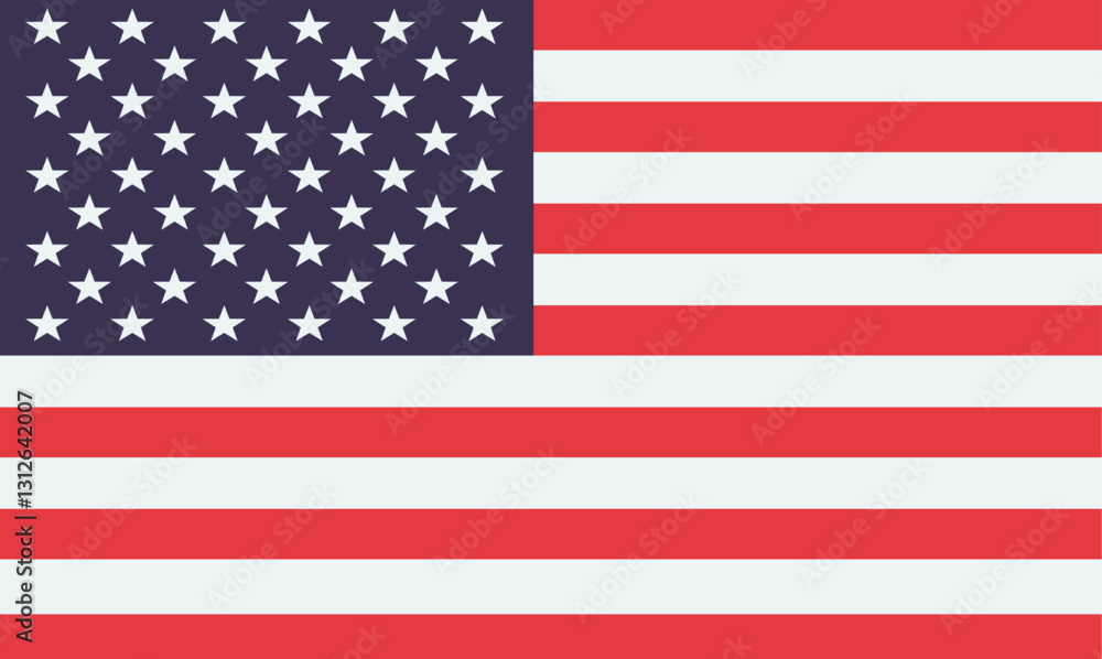 Naklejka premium USA Flag with Dramatic Lighting – Symbol of Freedom and National Pride