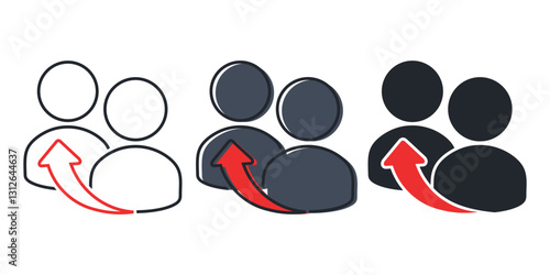 Replacement employee icon. Illustration vector