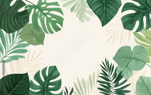 Light green leaf background