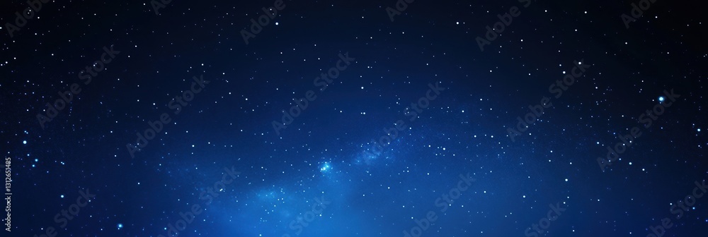 A starry night sky with a dark blue background, featuring stars scattered across the canvas, banner design A starry night sky with a dark blue background, featuring stars scattered across the canvas, banner design