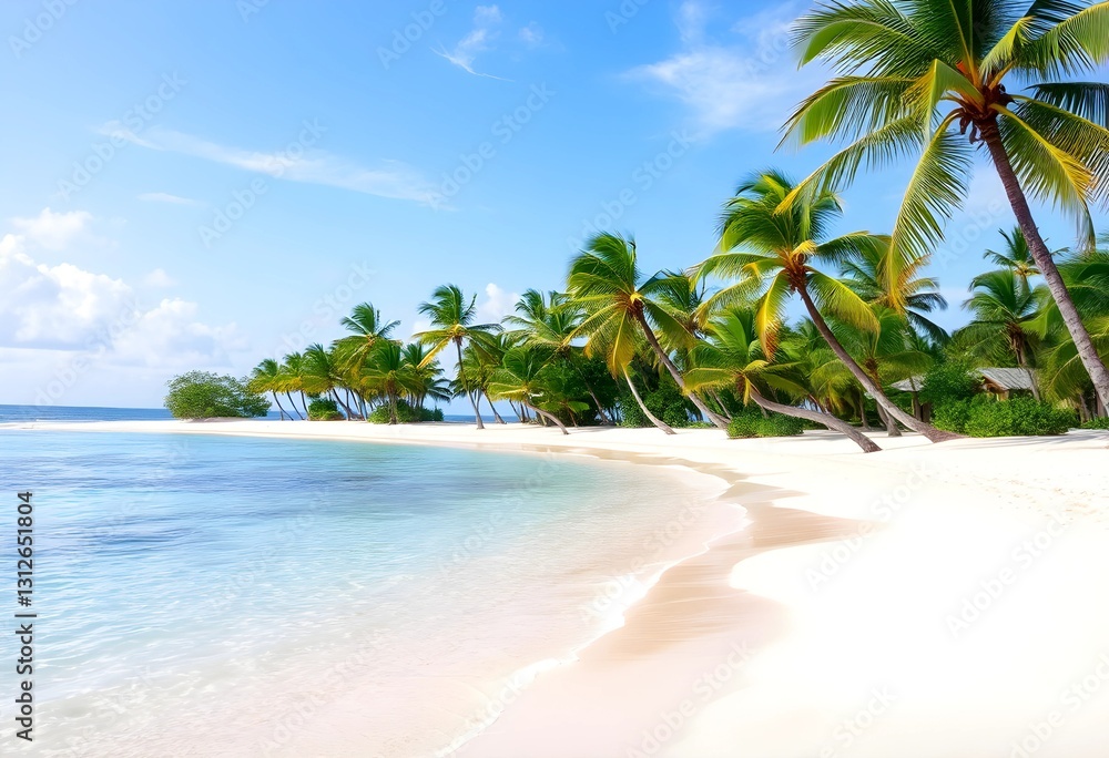 Obraz premium palm tree on the beach