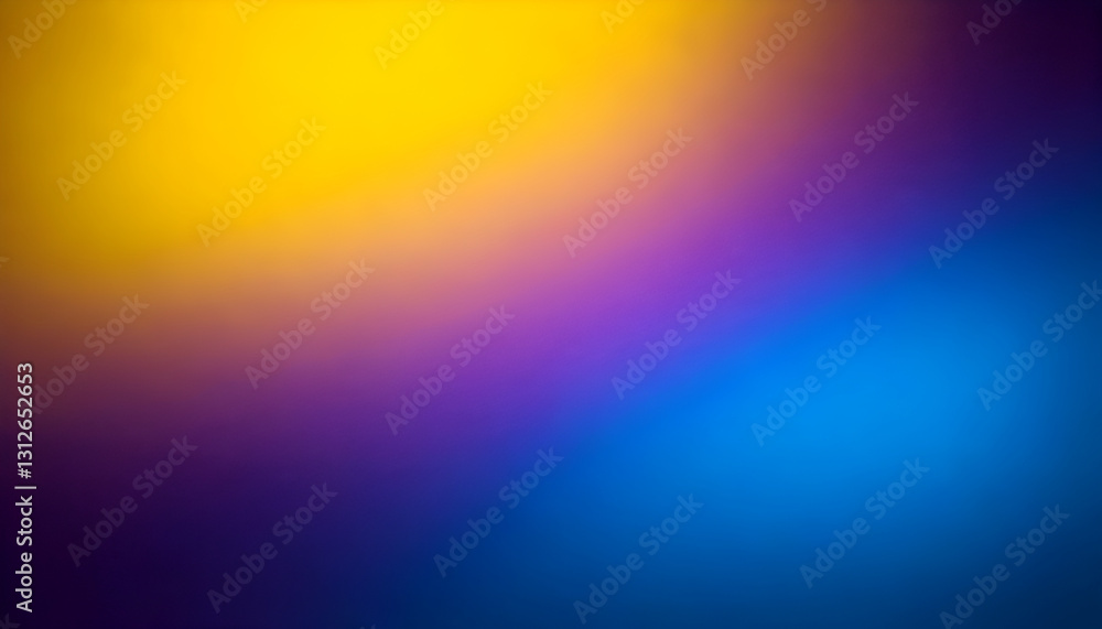 Fototapeta premium Colorful gradient background fading from yellow to blue, creating a vibrant and textured effect