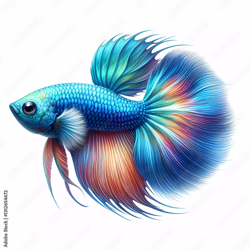Siamese fish image on white background Siamese fish image on white background